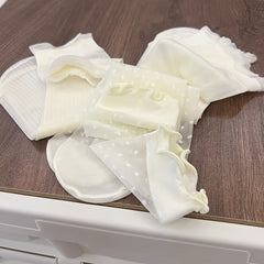 3 Pairs Ultra-Thin Breathable Ice Lace Socks for Women'S Breathable Mesh Pile Up Socks, Cute And Versatile Heelless Socks for Girls Thin Socks - KawaSocks