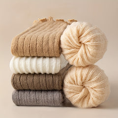 3pcs Teen Girls' Cozy Knit Leg Warmers - Solid Color, Stretchy & Warm for All Seasons - KawaSocks