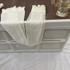 3 Pairs Ultra-Thin Breathable Ice Lace Socks for Women'S Breathable Mesh Pile Up Socks, Cute And Versatile Heelless Socks for Girls Thin Socks - KawaSocks