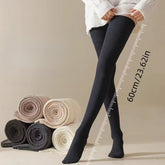 1 Pair/ warm Solid Color Over The Knee Socks, Thigh High Warmers, Over The Knee Socks, Comfy Wear Socks, Novelty Socks - KawaSocks