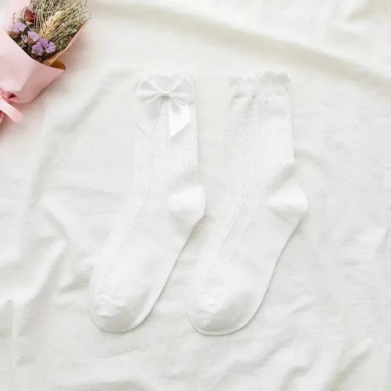 White Frilly Socks | Lolita Socks | Kawaii Outfits - KawaSocks