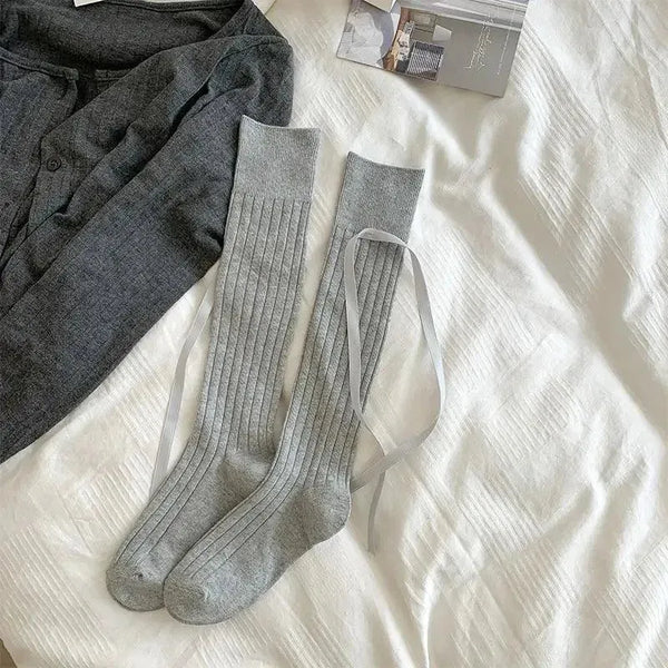 Lacey Layered Knee High Socks