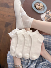 Delicate Coquette Breathable Cotton Pointelle Ruffle Ankle Socks For Sweet Spring Outfits - KawaSocks