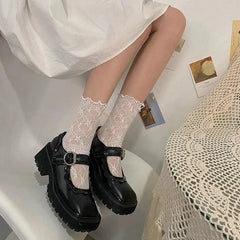 Cute Lolita Socks with Ribbon | Frilly Socks with Lace - KawaSocks