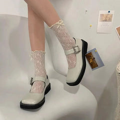 Cute Lolita Socks with Ribbon | Frilly Socks with Lace - KawaSocks