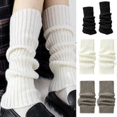 Lolita Leg Warmers Women Long Socks Wool Knitted Foot Cover Arm Warmer Autumn Winter Crochet Heap Socks Boot Cuffs Stockings - KawaSocks