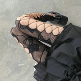 Gothic Fishnets Stockings Lolita Mesh Tights for Women Netting Stockings - KawaSocks