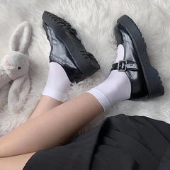 Solid Color White Ankle Socks | Sweet Jirai Kei Dress - KawaSocks