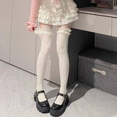 Punk & Gothic Thigh High Socks | Lace Thigh High Socks - KawaSocks
