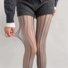 Vintage Lace Tights | Punk & Gothic Outfits | Kawaii Socks - KawaSocks