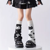 NEKTOM-1 Double Pack Japanese Kitten Star Calf Subculture Y2k Vixen Socks Cover - KawaSocks