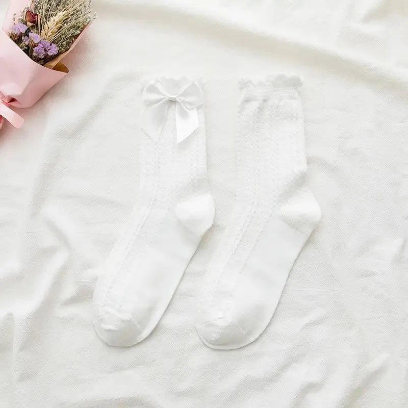 White Frilly Socks | Lolita Socks | Kawaii Outfits - KawaSocks