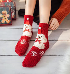 One Box of Fuzzy Christmas Socks | Funny Christmas Socks - KawaSocks