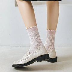 Lace Crew Socks for Summer | Cute Frilly Socks for Women | Kawaii Outfits - KawaSocks