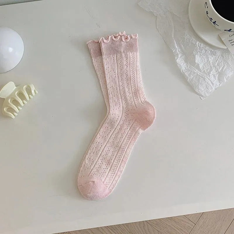 Lace Crew Socks for Summer | Cute Frilly Socks for Women | Kawaii Outfits - KawaSocks