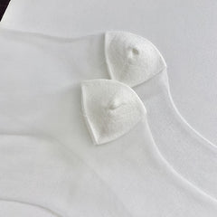 Enchanting Coquette Sheer Glass Silk Jeweled Bow Crew Socks for Lolita Styling - KawaSocks