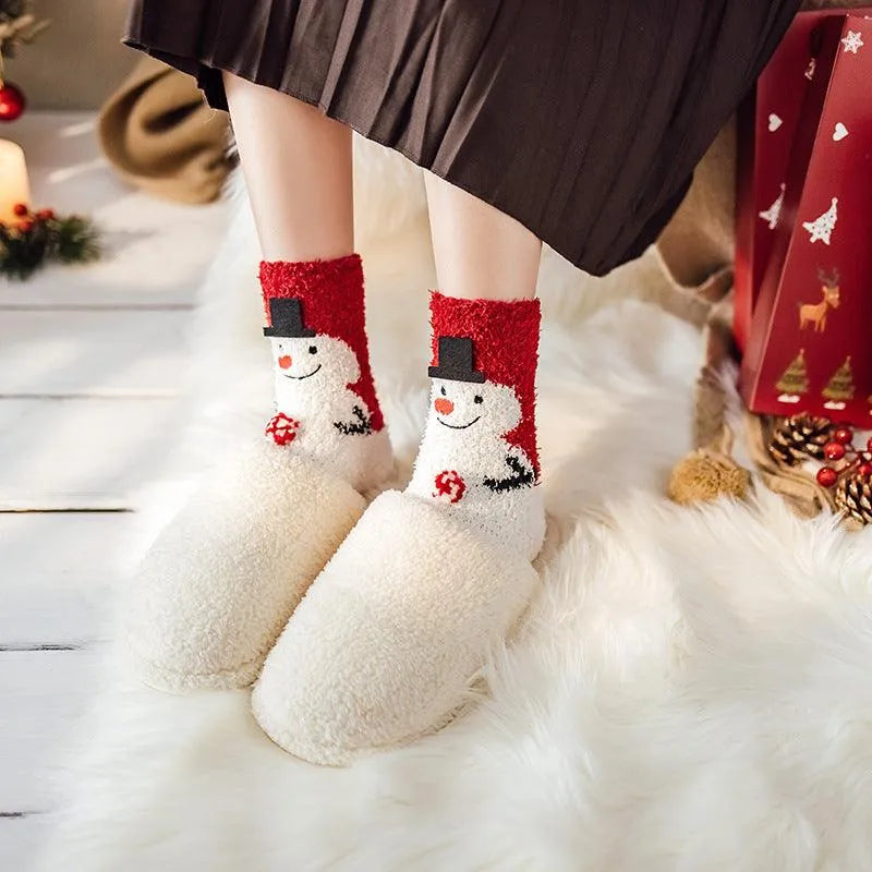 One Box of Fuzzy Christmas Socks | Funny Christmas Socks - KawaSocks