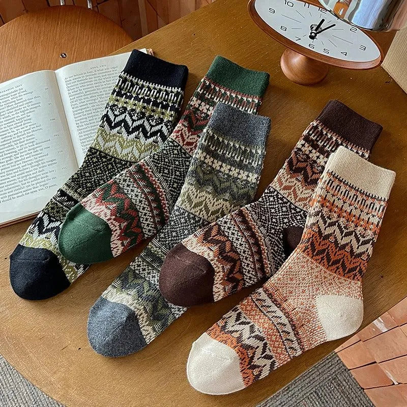 Unique Cute Christmas Sock | Striped Socks for Women - KawaSocks