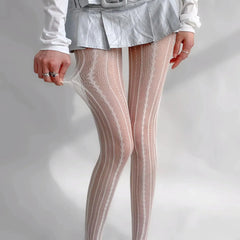 Vintage Lace Tights | Punk & Gothic Outfits | Kawaii Socks - KawaSocks