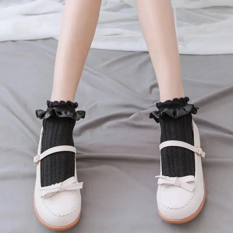 Women Ruffled Lace Ankle Socks | Lolita Socks | Kawaii Socks - KawaSocks