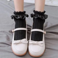 Women Ruffled Lace Ankle Socks | Lolita Socks | Kawaii Socks - KawaSocks