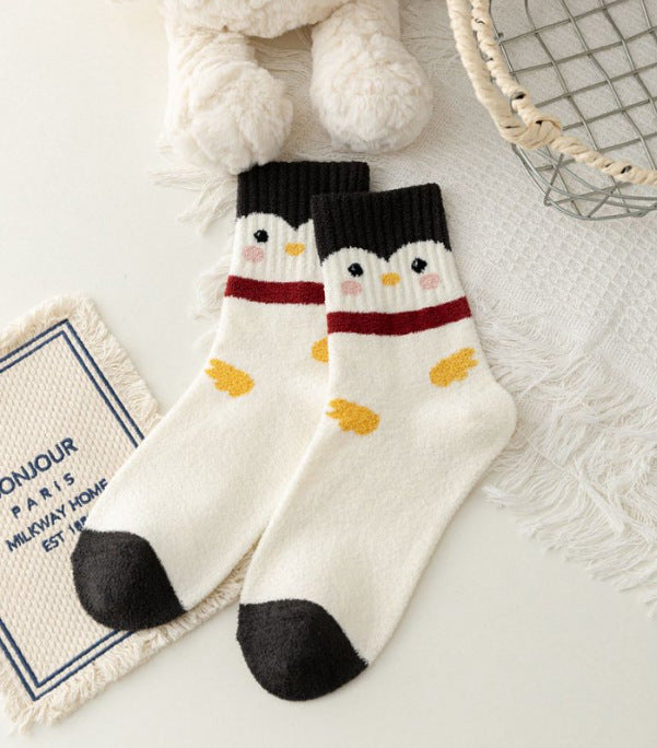 White Penguin crew socks, sold as one pair in the selected style